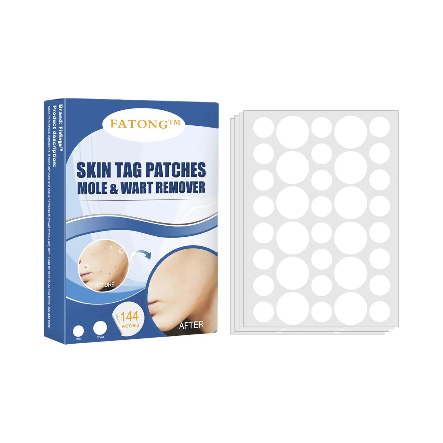 𝐹𝐴𝑇𝑂𝑁𝐺™ Moles & Warts Removing Skin Tag Patch